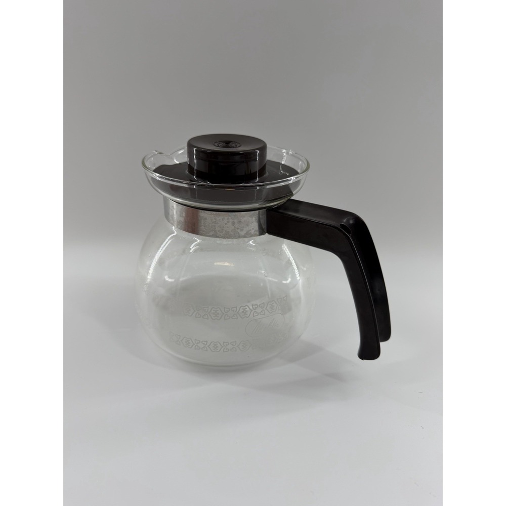 Melitta 4 Cup Coffee Pot Carafe Replacement Filter Drip Glass Vintage